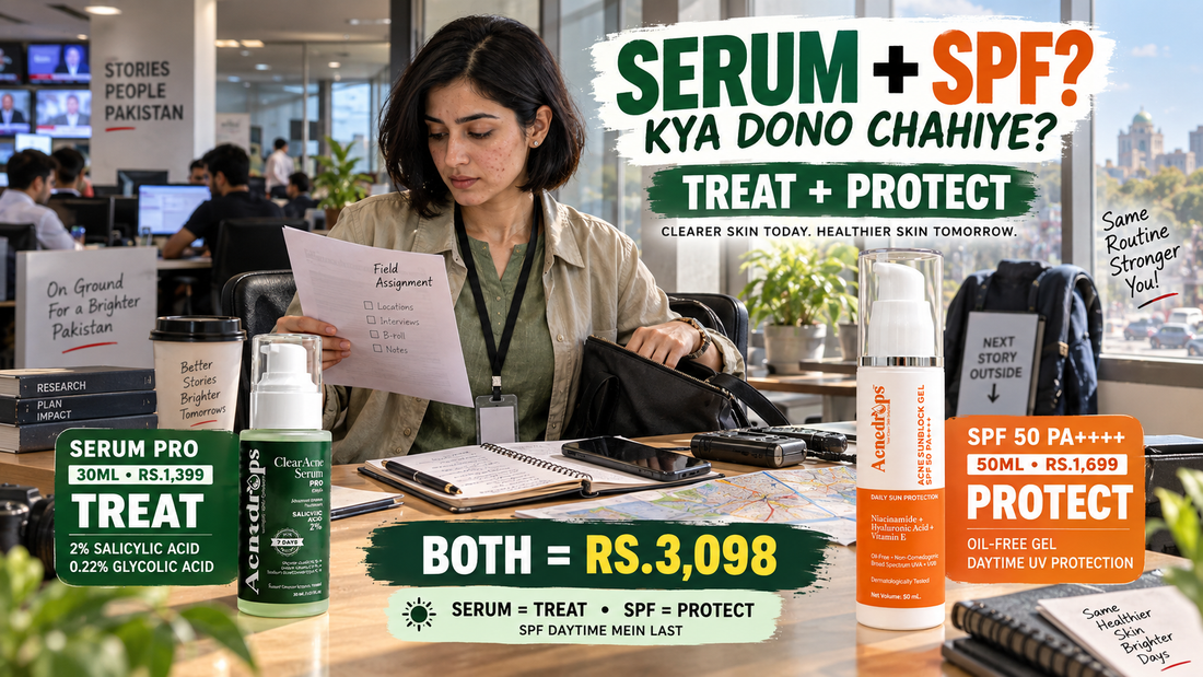 ACNEDROPS Serum PRO + SPF 50 – Do You Need Both for Acne Treatment & Daytime Protection?