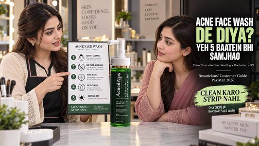 Acne Face Wash Customer Ko Dete Waqt Kya Samjhana Chahiye? Beauticians’ Guide Pakistan 2026