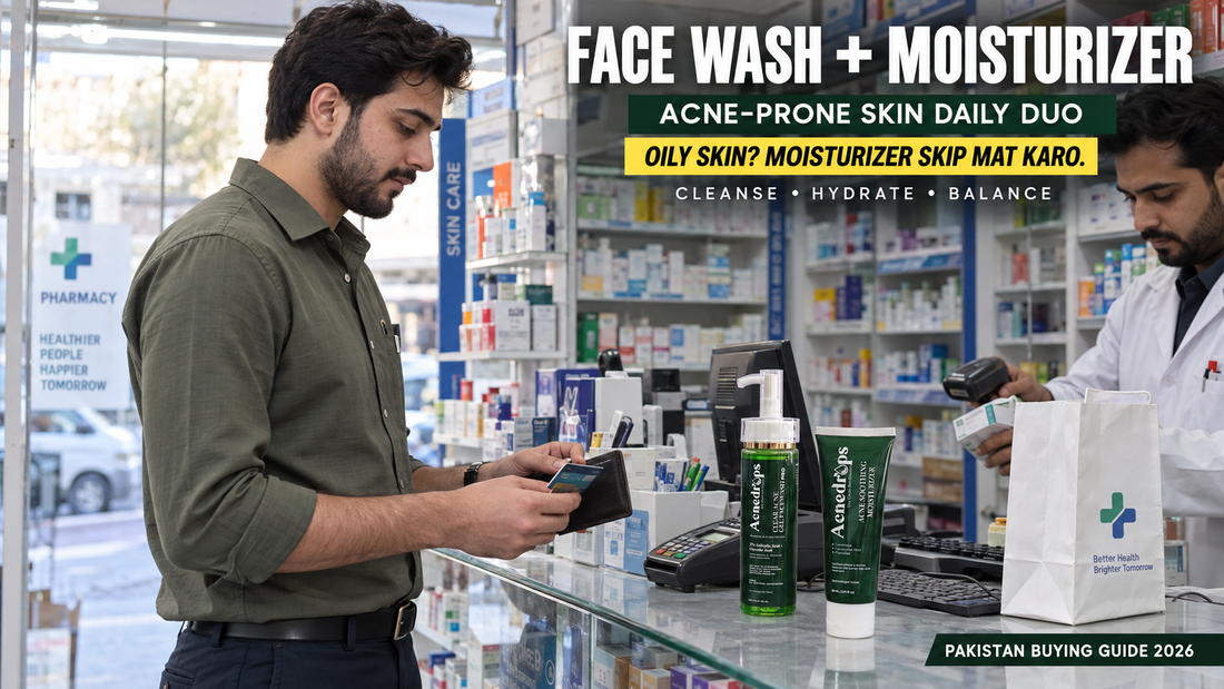 ACNEDROPS Acne Face Wash + Moisturizer Combo Price in Pakistan 2026 – Daily Care Duo