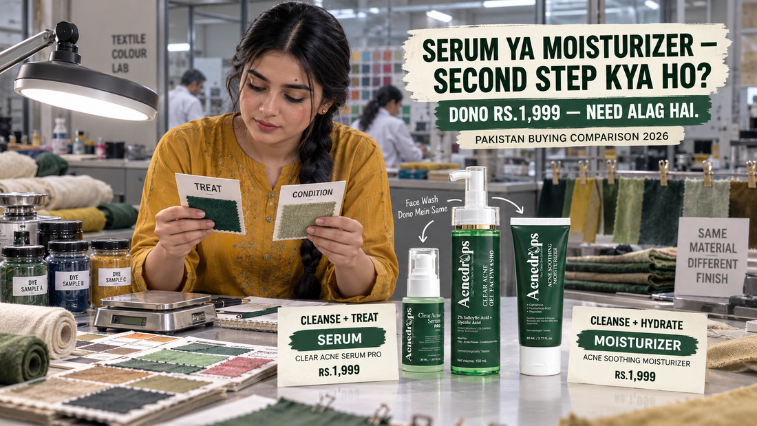 Acne Face Wash + Serum vs Face Wash + Moisturizer – Which Duo Should You Buy in Pakistan?