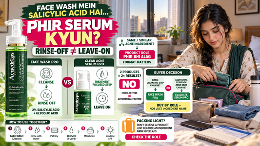 Acne Face Wash vs Serum – If Your Cleanser Has Salicylic Acid, Do You Still Need a Serum? Pakistan 2026