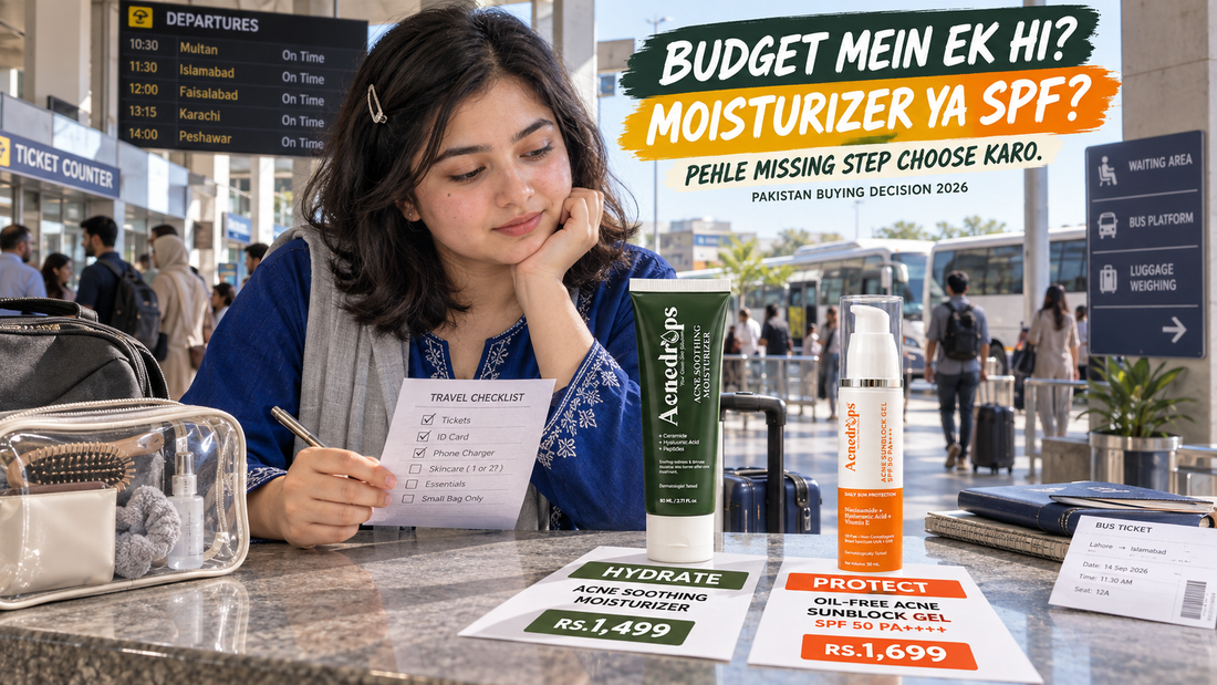 Acne Moisturizer vs Acne Sunblock – Which Should You Buy First in Pakistan? 2026
