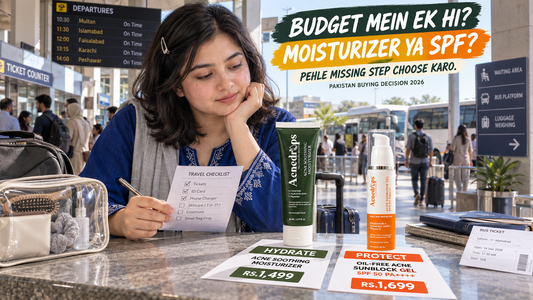 Acne Moisturizer vs Acne Sunblock – Which Should You Buy First in Pakistan? 2026