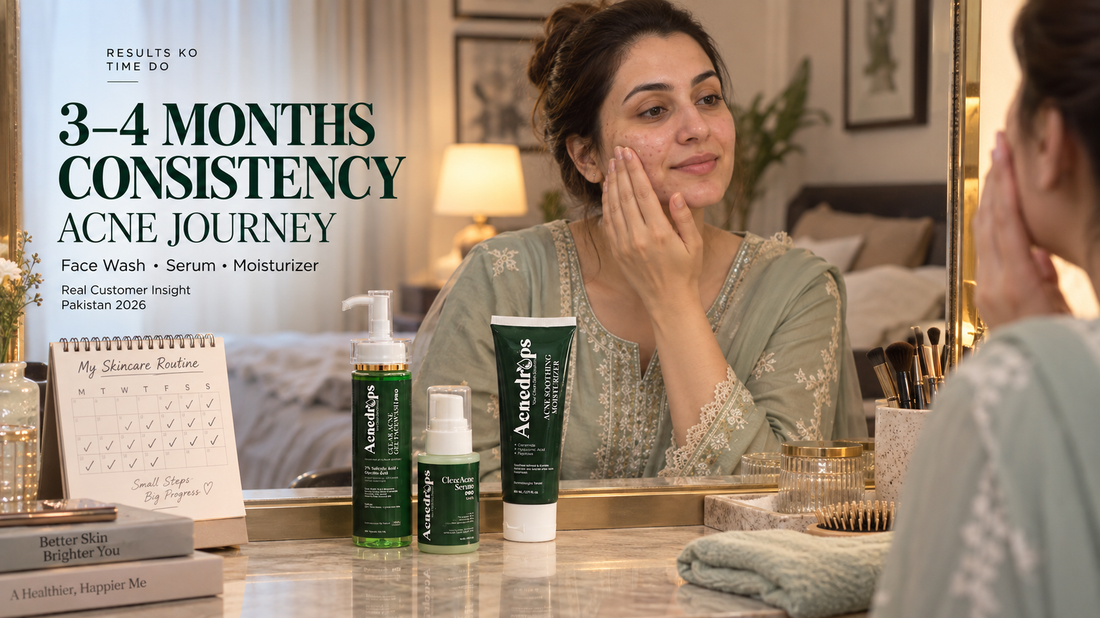 Acne Routine Ko Results Dene Mein 3–4 Months Lag Sakte Hain? Pakistan Guide 2026