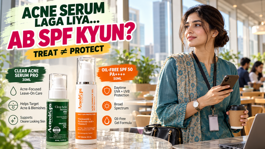 Acne Serum + SPF 50 – Why Do You Need Sunscreen With an Acne Serum? Pakistan 2026