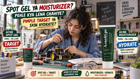 ACNEDROPS Acne Spot Gel vs Moisturizer – Active Pimple Treatment or Hydration: Which Should You Buy First?