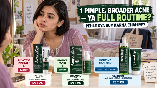 Acne Spot Gel vs Serum vs Full Routine – What Should You Buy for Acne in Pakistan?
