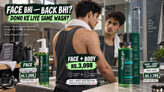 Face Acne + Body Acne Routine Under Rs.3,500 in Pakistan – What Should You Buy?