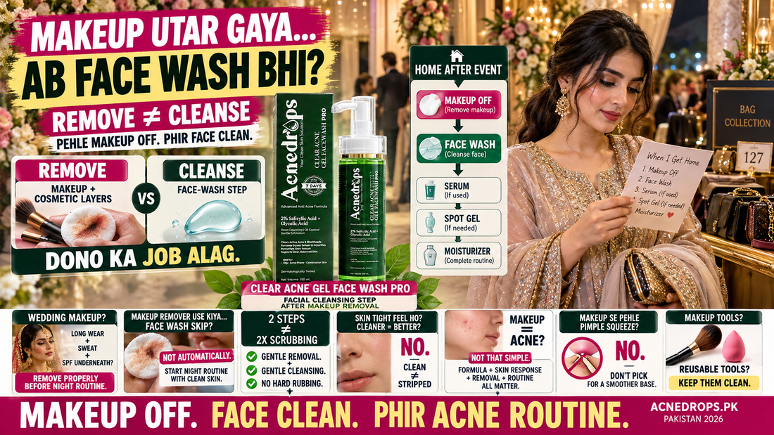Makeup Removal for Acne-Prone Skin – What Should You Do After Makeup? Pakistan 2026