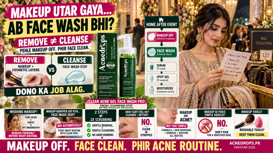 Makeup Removal for Acne-Prone Skin – What Should You Do After Makeup? Pakistan 2026