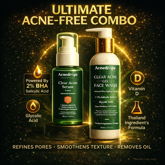 Clear Skin Combo – Acne Serum + Facewash (7 Days Acne Removal Guaranteed)