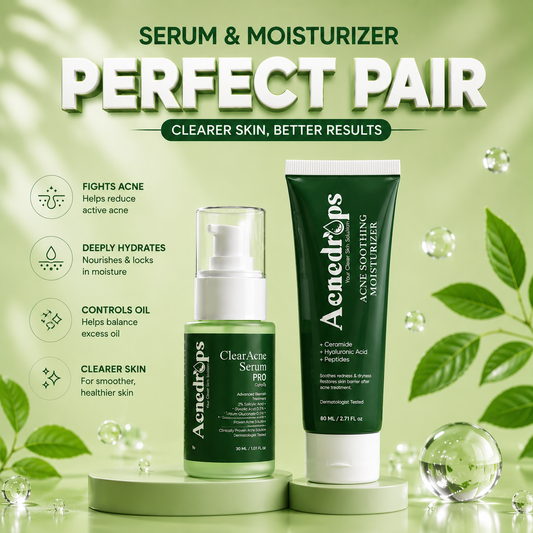 Clear Acne Serum PRO + Acne Soothing Moisturizer